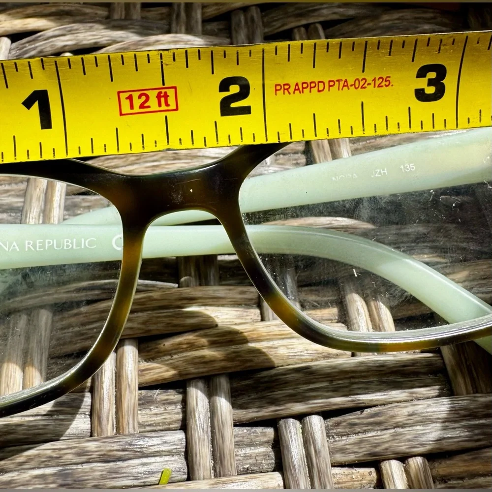 Banana Republic Eyeglass Frames Only NORA Mint Green/Brown Tortoise 38-19-135